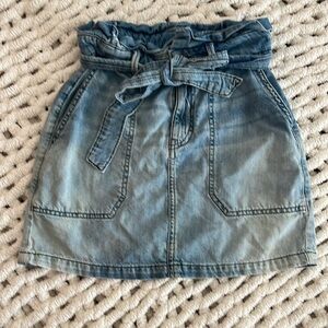 Free People denim skirt